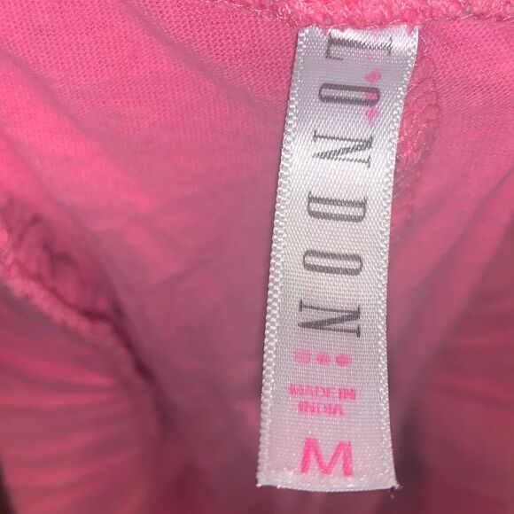 Vintage y2k pink varsity crop pants - Picture 2 of 3